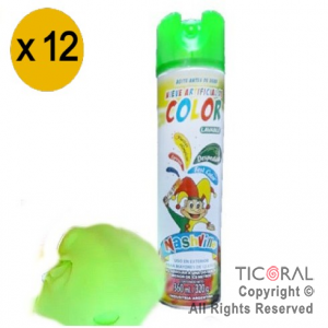 Nieve artificial Nashville color verde 320 gr x 12